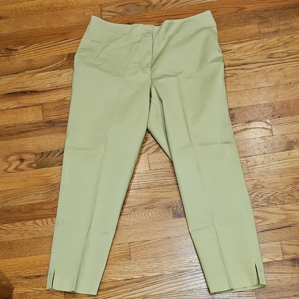 Emma James Women's Olive Green Stretch Pants - Picture 1 of 3